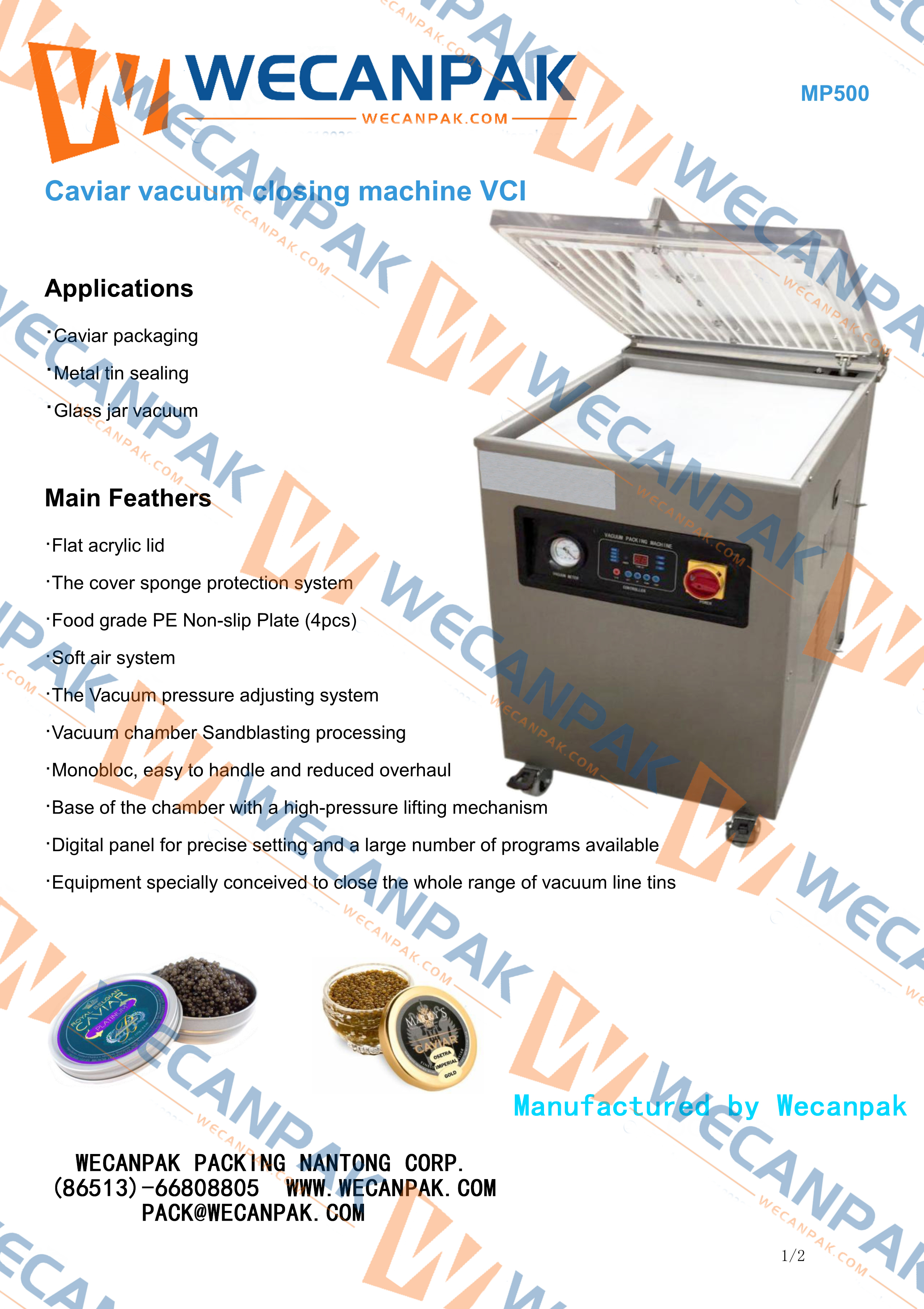 Caviar Vacuum Packaging Machine