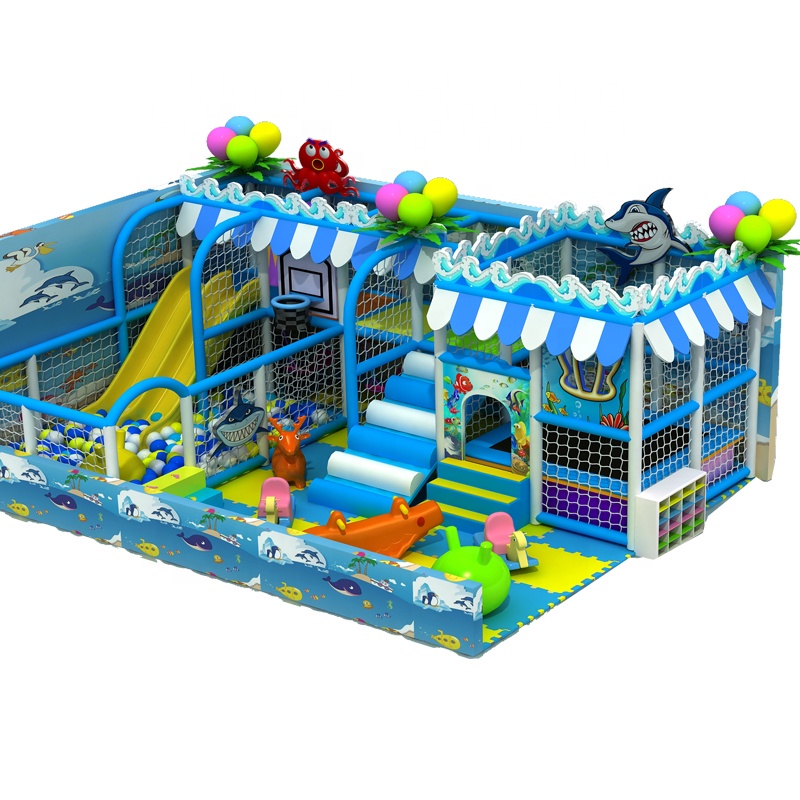 Small Spliced Stall Forest Castle Theme Cartoon Anime Amusement Park Children's Indoor Amusement Park Equipment Maze Toys Slide