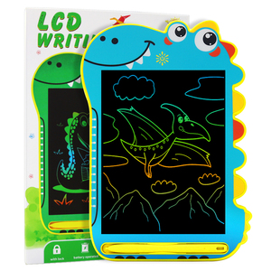 Lightweight Reusable Drawing Tablet for Kids Cartoon Dinosaur Design ABS LCD Writing Pad Plastic Drawing Toys Set