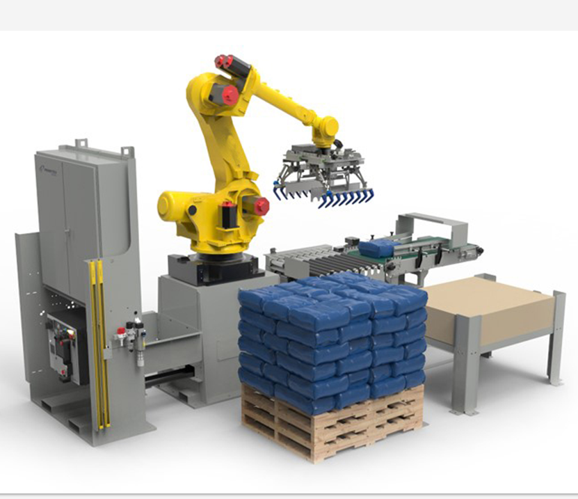 ABB Robot Arm Palletizer,25kg Bags Robot Palletizer Machine,robotic Bag Palletizing System