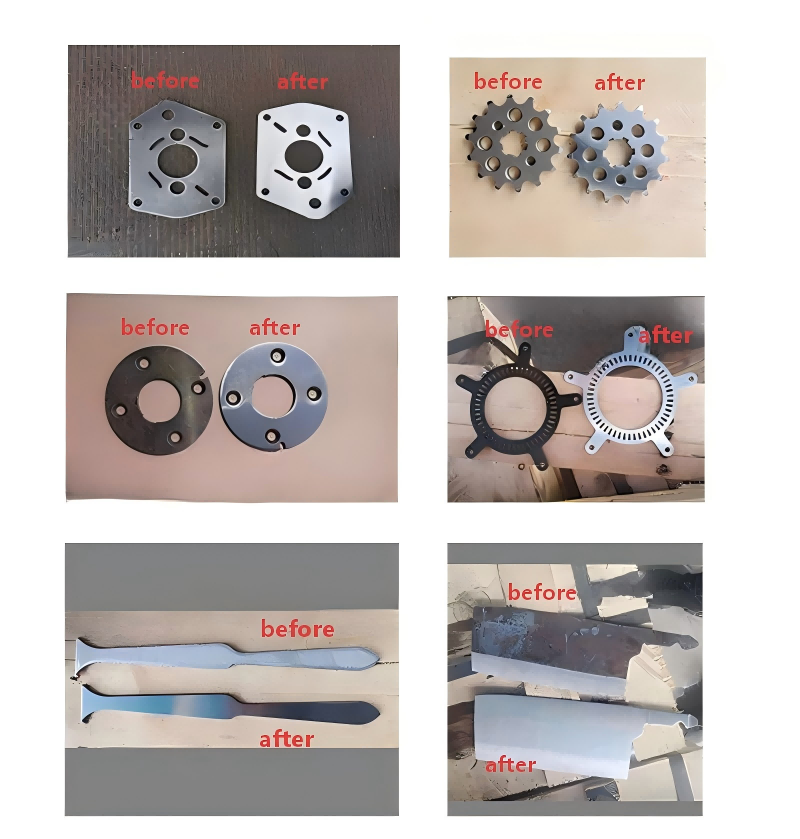 1000mm Industrial Automatic Sheet Metal Sanding &amp; Polishing Machine with Motor Belt Conveyor System for Flat Parts