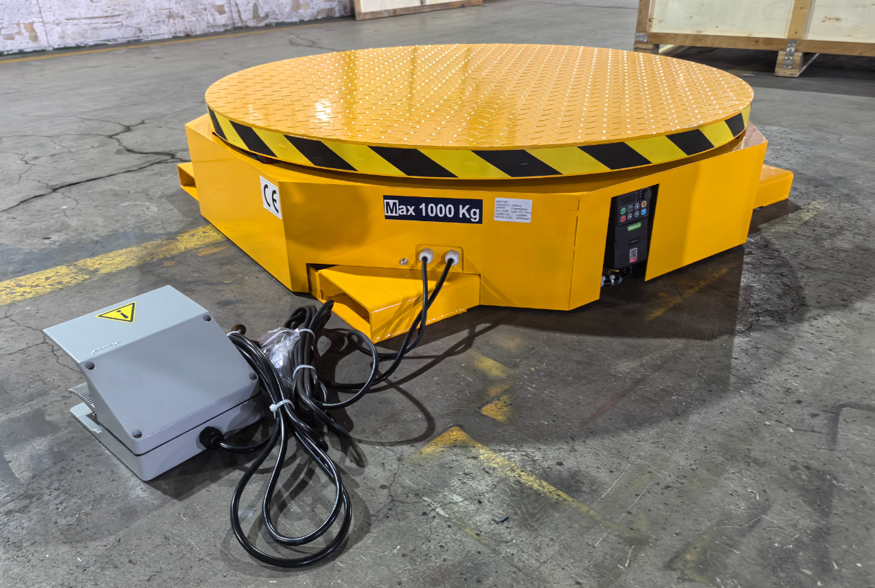 Low Profile Motorized Rotary Pallet Wrapping Turntable Machine for Cabinet/Pallet Stretch Wrap