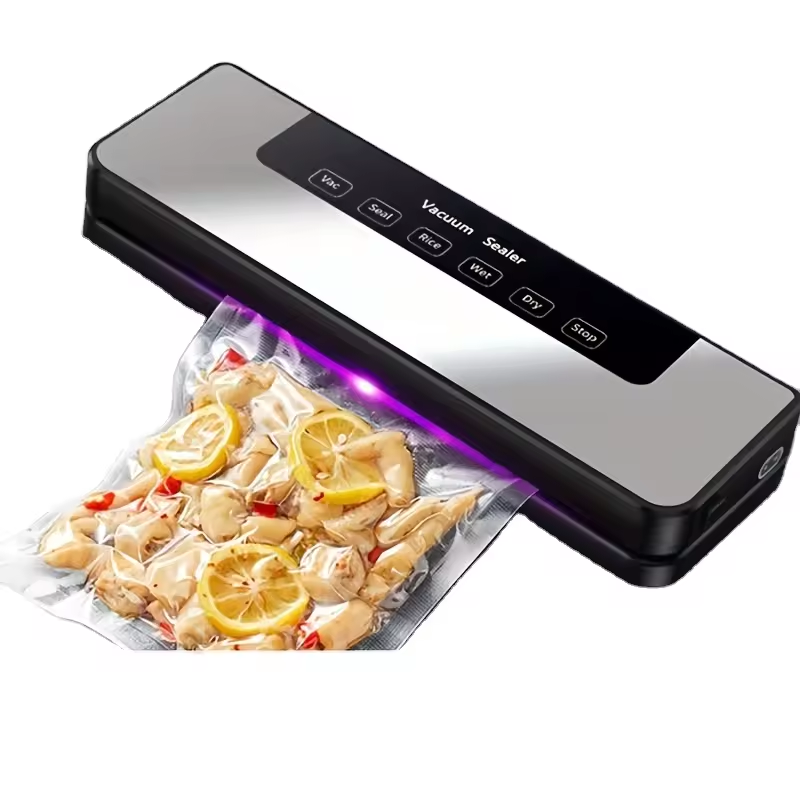Dual-Use Automatic Touch Screen Vacuum Sealer Small Household Sundries Fresh-keeping Integrated Plastic Machine for Kitchen