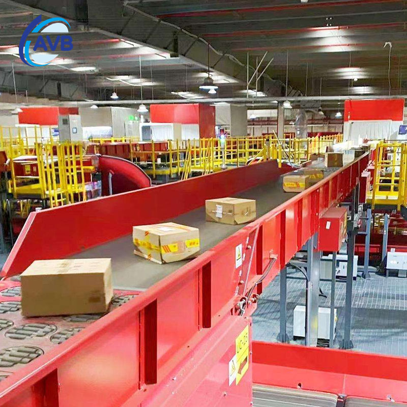 High Speed Swing Wheel Sorter Automatic Parcel Sorting Machine Logistics Swivel Wheel Conveyor