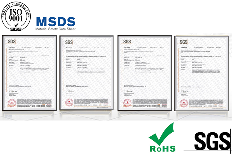 Product certification certificates