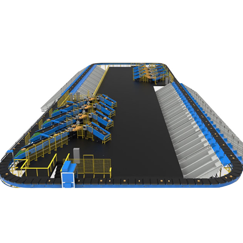 90 Degree Linear Sorter Automatic Weighing Conveying System for Express Logistics Warehouse