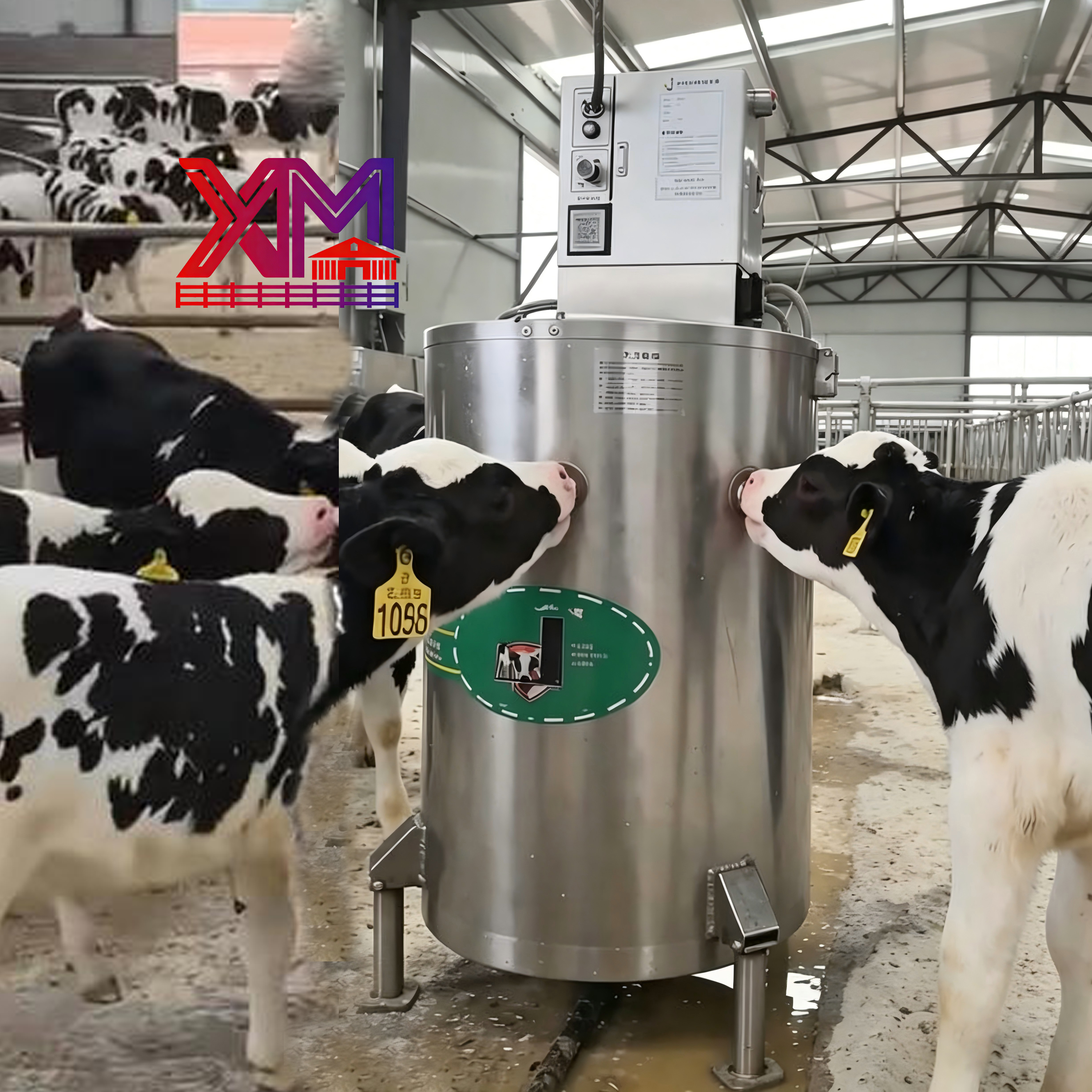Automatic Calf Milk Feeding System Healthy Calf Feeder with 10 Teats for Dairy Calves