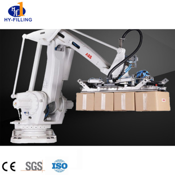 Automatic Carton Box Case Palletizer Palletizing Robot Machine Packaging Line