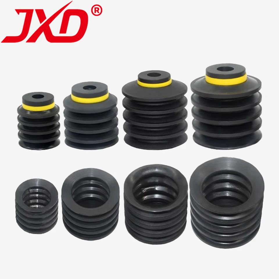 JXD PIAB Type BL20/30/40/50mm Actuator 5-Layer Silicone Suction Cup Irregular Soft Bag Packaging Robot Component