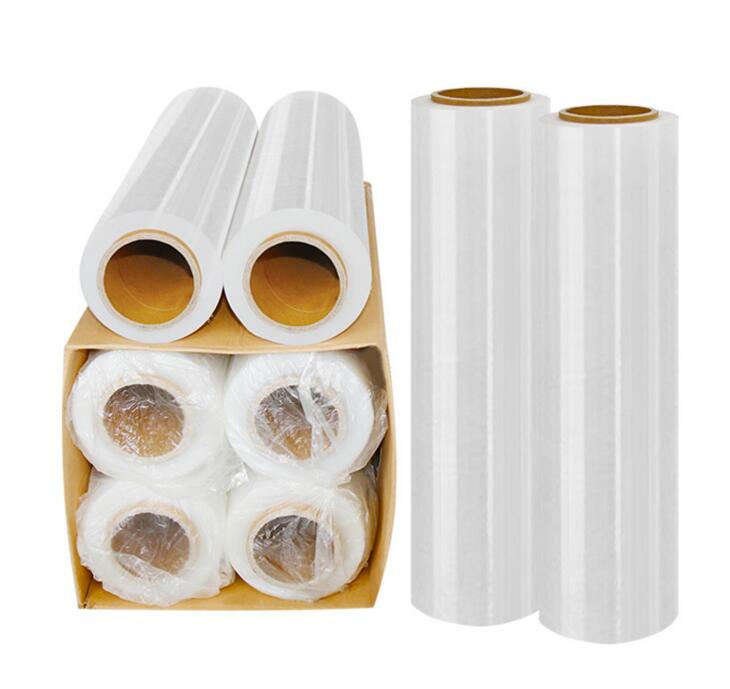 Hot Sales LLDPE Packaging Stretch Wrap Film Shrink Wrap Pe Stretched Film 18"x1500ft