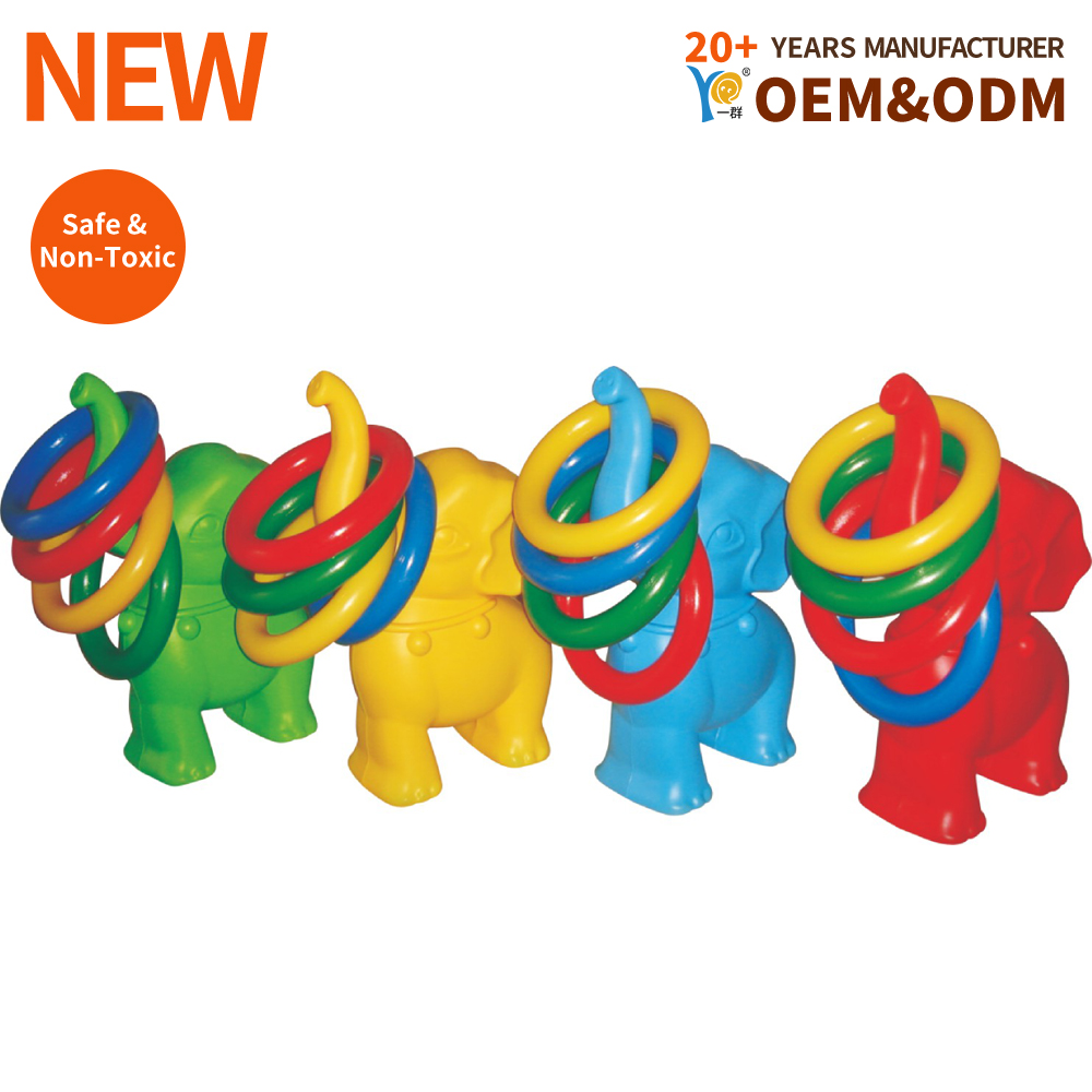 Outdoor Playground Game | Cartoon Ring Toss with Bright Colors | Toddler Friendly Custom Design | CE Certified Easy Installation