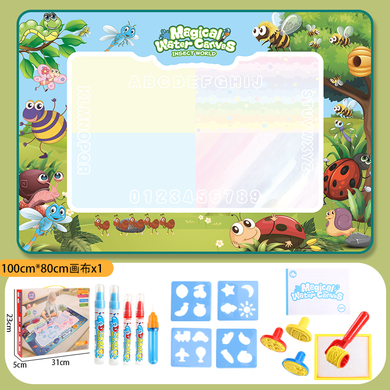 Wholesale Cartoon Water Drawing Mat Board Drawing Mat Educational Toys Drawing Doodle Mat With Magic Pens for Kids