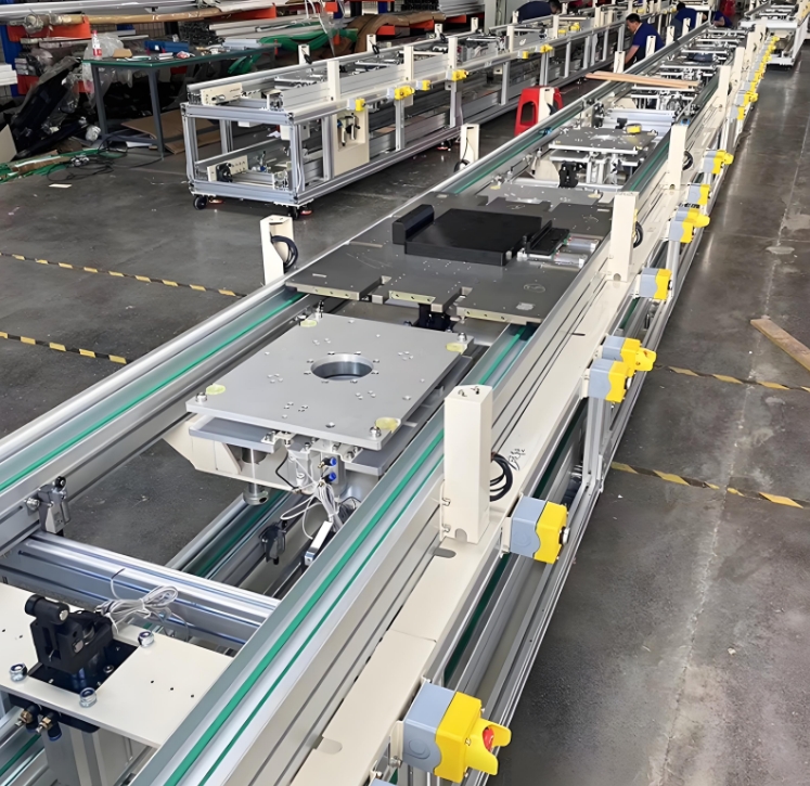 Pallet Handling Automation Solution: Customized Automated Conveyor System for Palletizing and Pallet Movement