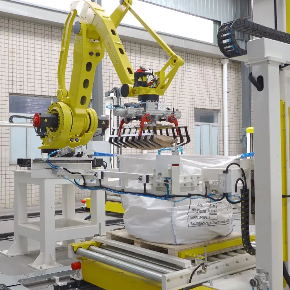 End-of-Line Automation: From Bag Palletizing to Ton Bag Handling on One Integrated Line