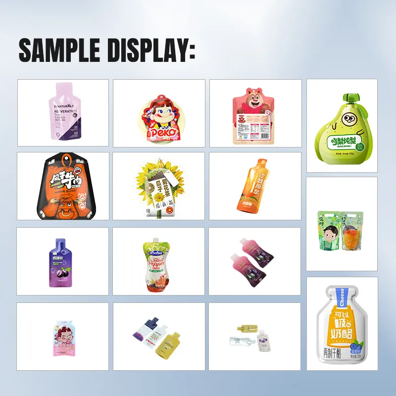 High-Efficiency 4 to 8 Lane Special-Shaped Sachet Packaging System for Cosmetics Creams, Liquid Soaps, Candy Bars, Granular Spices, Powdered Supplements