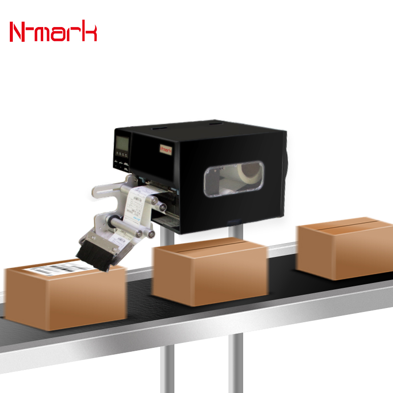 N-mark Extremely Efficient and Highly Productive All in One Label Coding Printer and Flat Labeling Machine