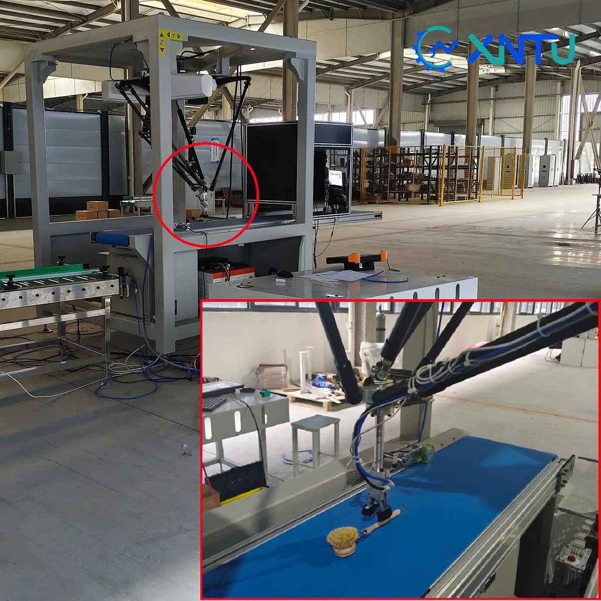 Customizable 1-4 Robot Delta Case Packer-CE/FDA Approved Automatic Packaging System for Irregular Goods