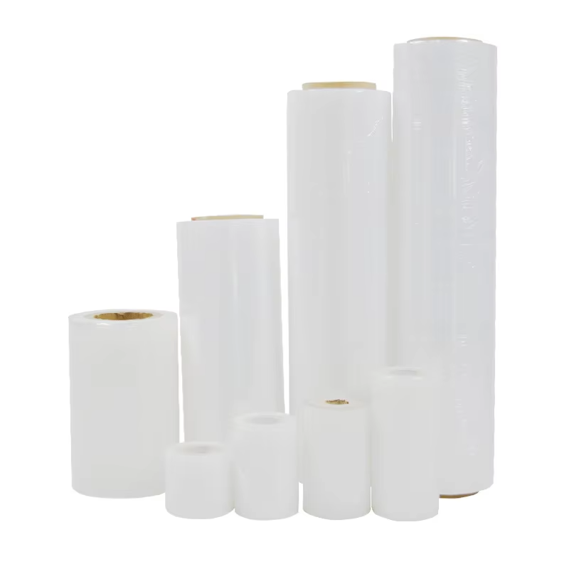 Free Sample Clear Ldpe Hand Manual Lldpe Hood Pallet Stretch Wrapping Film Roll Premium Plastic Packaging Chinese Manufacturer