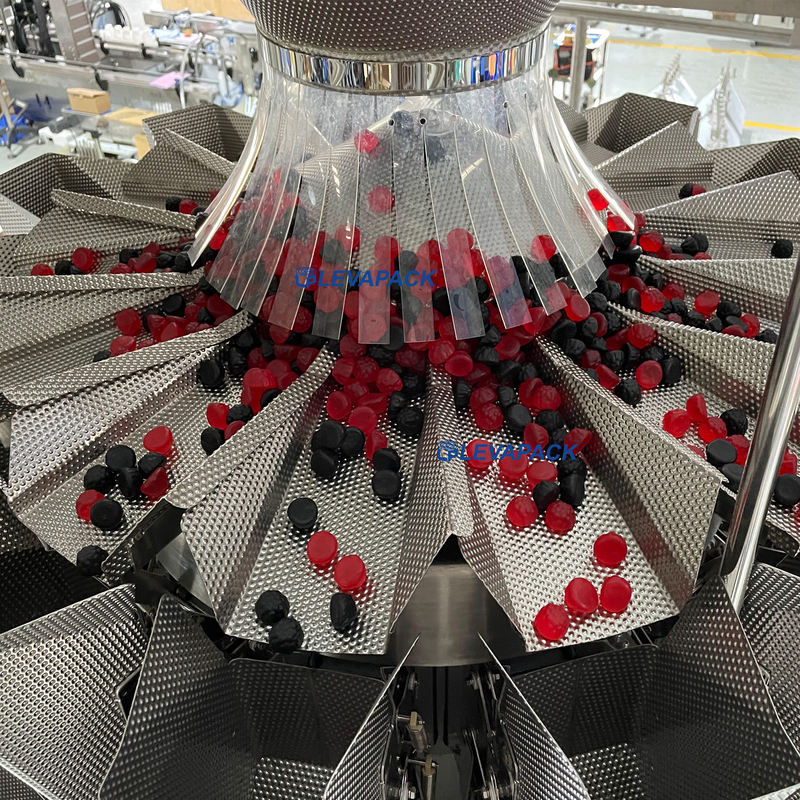 High Speed Electric PLC Granule Candy Packaging Machine Weighing Automatic Vertical Forming Filling Sealing for Food