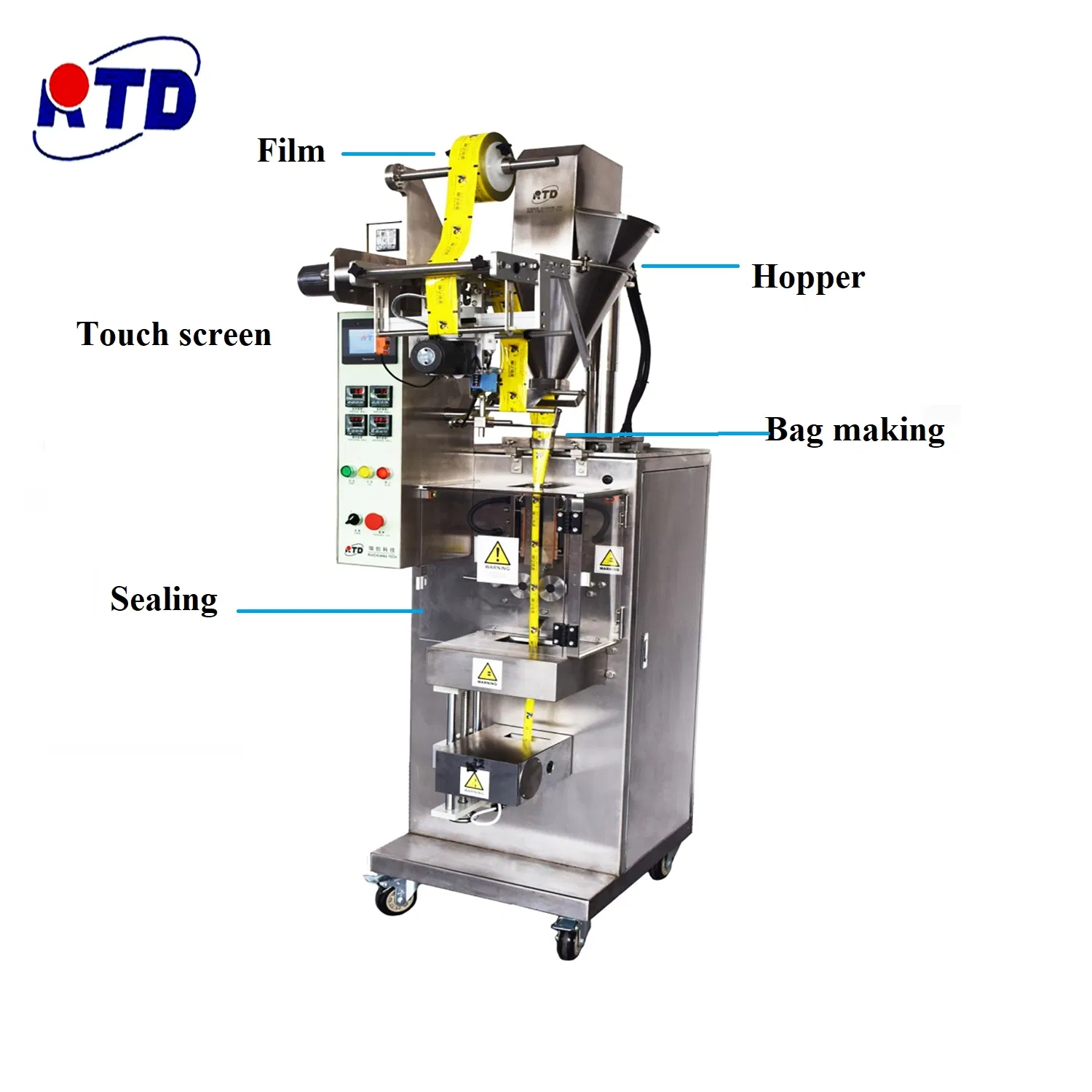 Advanced Touch Interface in High-Precision Sachet Packaging Systems