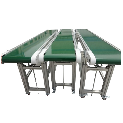 New Custom Durable Aluminum Frame Belt Conveyor System PVC Belt Adjustable Guide Rail Industrial Automation Assembly Line