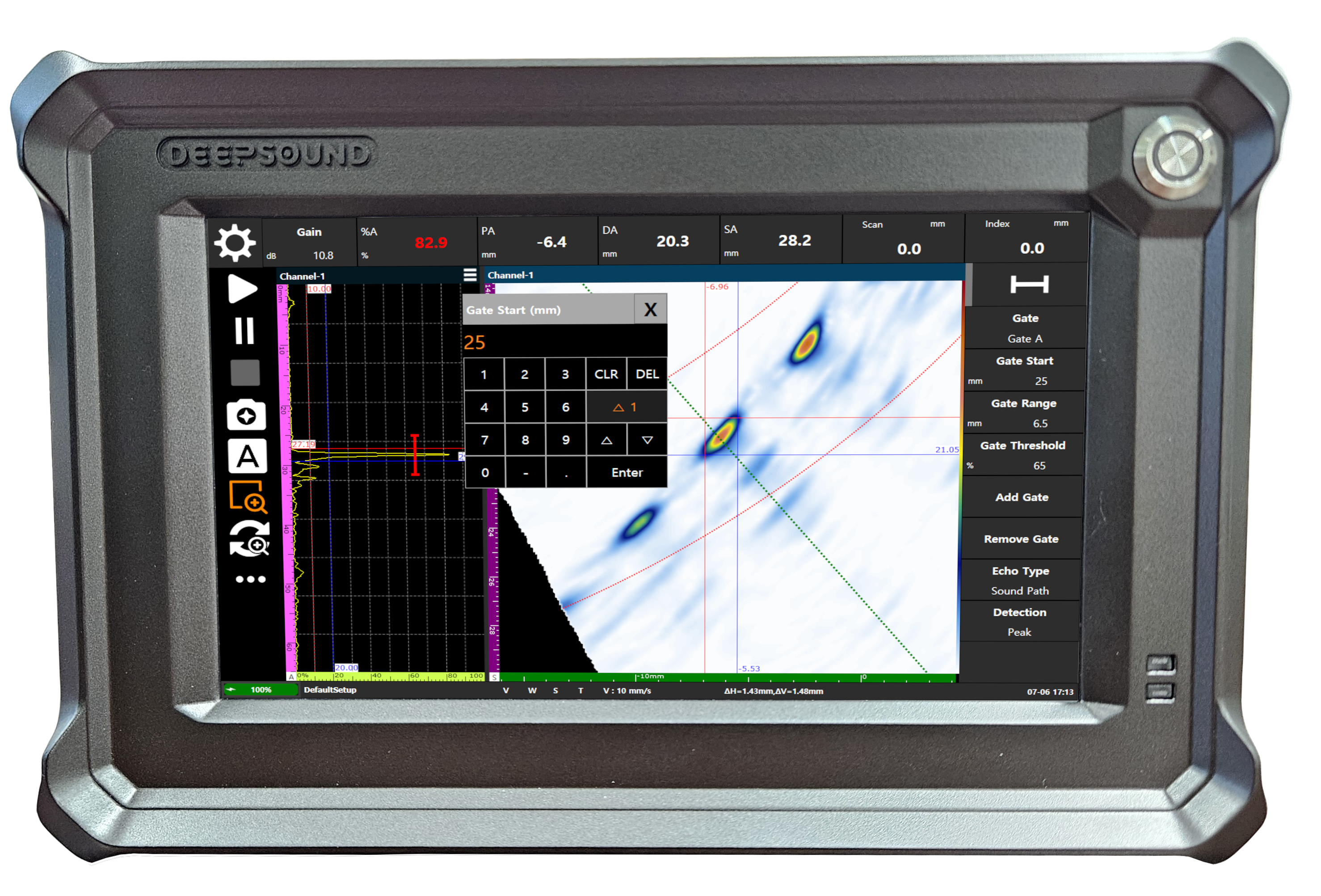 DEEPSOUND B3 Industrial NDT PAUT System 7" Touch Screen 16-Channel 0.5-20MHz Fast Remote Technical Support Digital Inspection