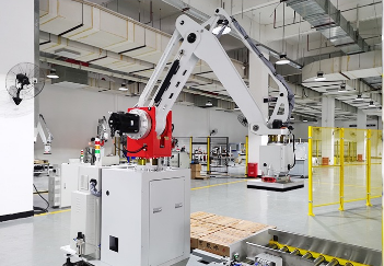 Customized Automatic Robotic Palletizer for Food Packaging Efficient Line Plastic Bucket Paper Bag/Carton/Cases/Box Packaging