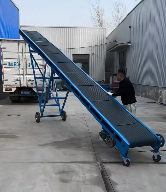 New Custom OUMU Industrial Belt Conveyor System with Stainless Steel Core Multi-Voltage Adjustable Speed Durable 1 Year Warranty