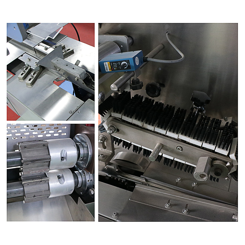 Full Automatic High Speed Flow Cotton Soft Jelly Hard Lollipop Pillow Small Candy Wrapping Packaging Horizontal Packing Machine