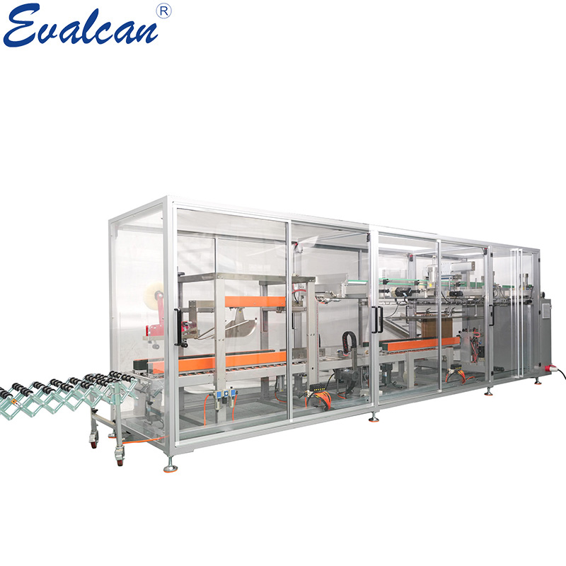 High Speed Case Packer and Carton Box Packing Line
