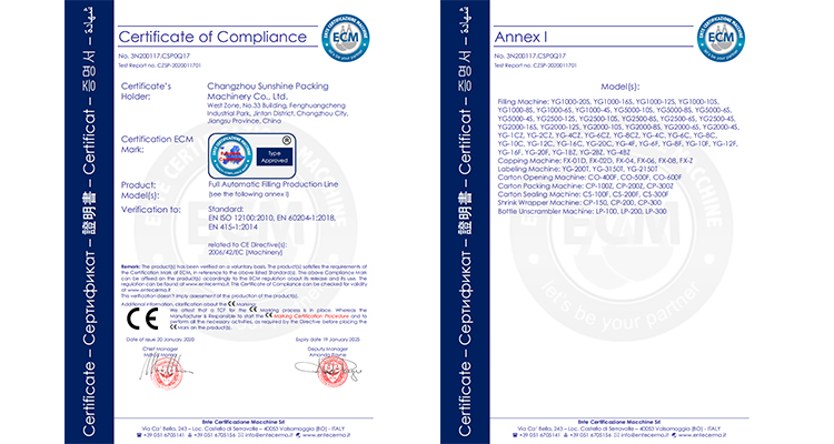 Certifications