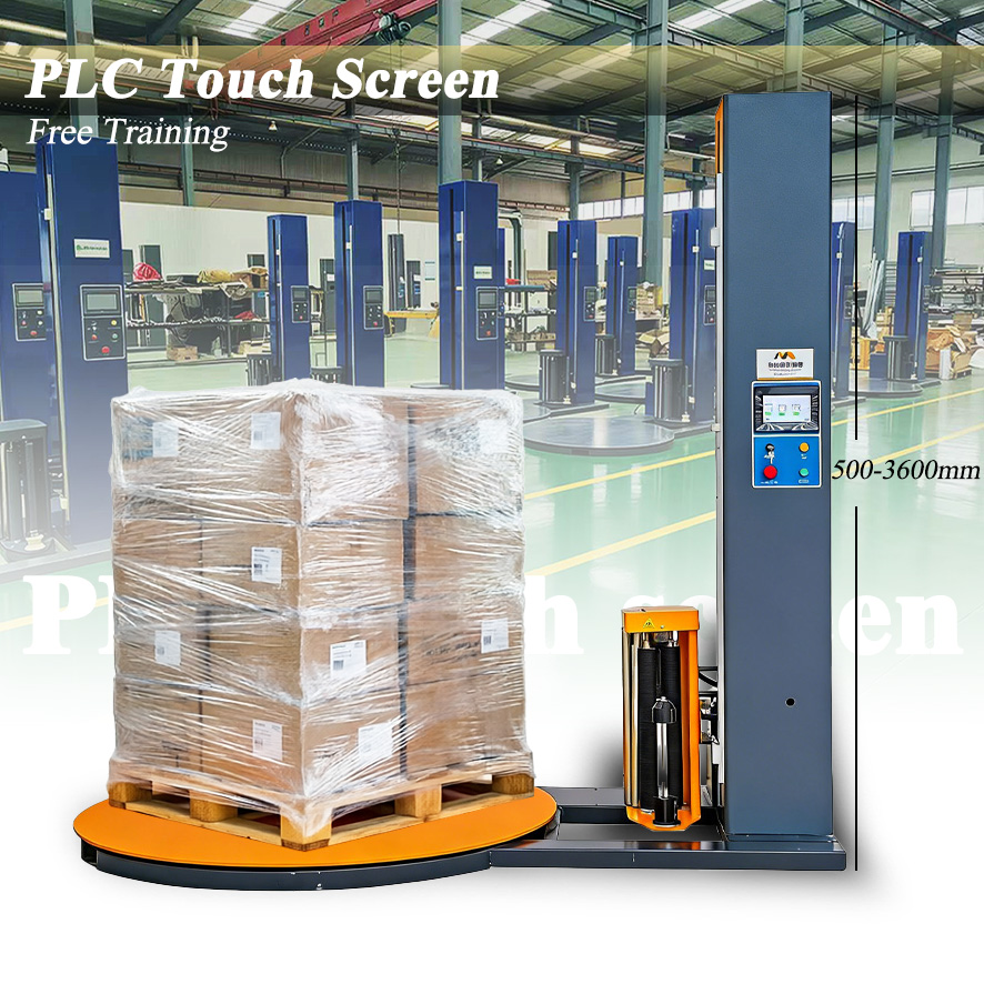 Good Quality Fully Auto Pallet Wrapping Machine Pallet Stretch Wrapping Machine