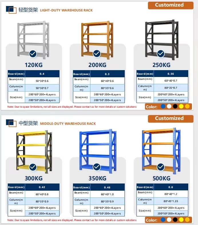 Industrial Metal Shelving Garages Warehouses Medium Duty Boltless Rack 4Layer Storage Steel Shelves Carton Corrosion Protection