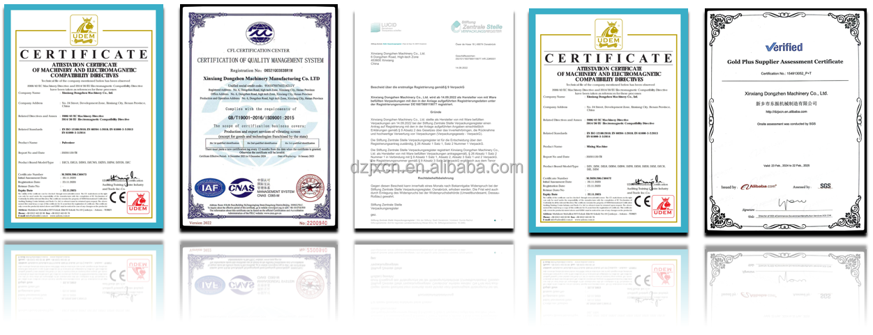 CE ISO Certifications certificates