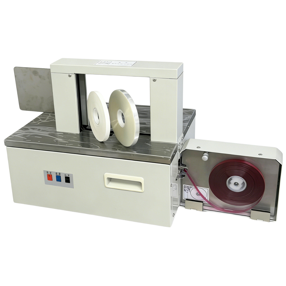 Tabletop Automatic Strapping Machine for Books, Cards and Envelopes, Paper &amp; OPP Banding Packaging Equipment