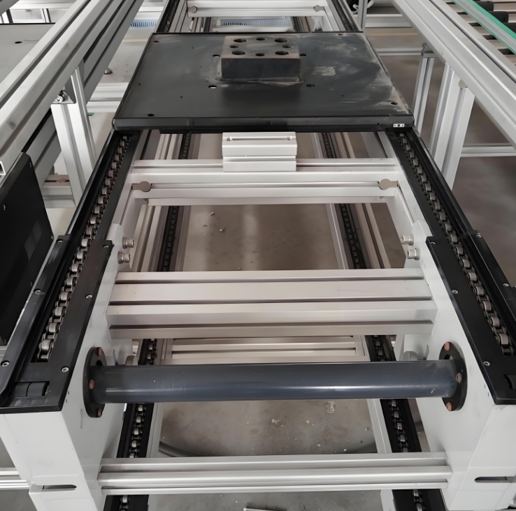 Pallet Handling Automation Solution: Customized Automated Conveyor System for Palletizing and Pallet Movement