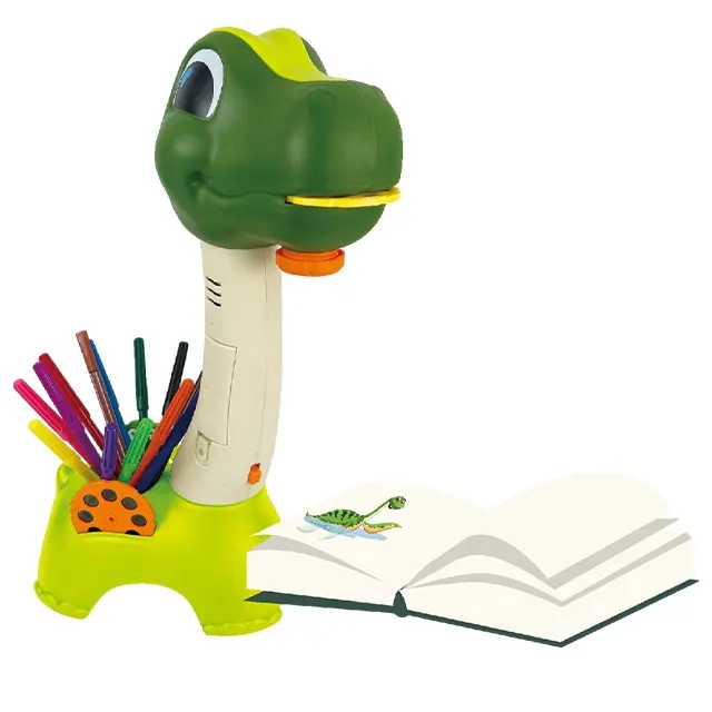 Educational Dinosaur Projector Drawing Table Toys for Kids Pretend Play Toy Painting Board Desk Toys Cartoon Drawing Machine