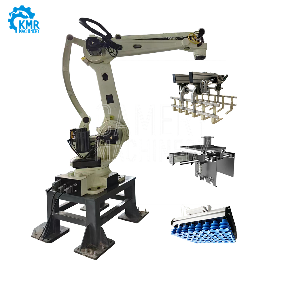 Robot Palletizing System Robotic Palletizer for Boxes/Cartons/Case/Bags Pallet Stacker Wrapping Machines Stainless Steel Food