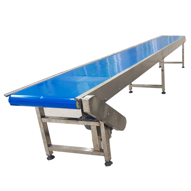 New Custom Durable Aluminum Frame Belt Conveyor System PVC Belt Adjustable Guide Rail Industrial Automation Assembly Line