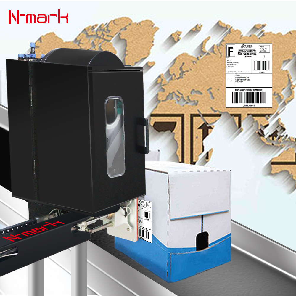 N-mark Extremely Efficient and Highly Productive All in One Label Coding Printer and Flat Labeling Machine