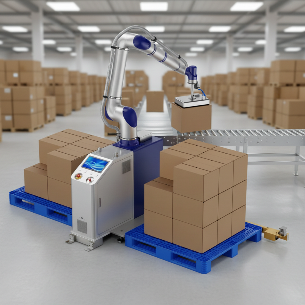 High Efficiency 6-Axis Cobot Palletizer CR17-S 17kg for End-of-Line Industrial Stacking