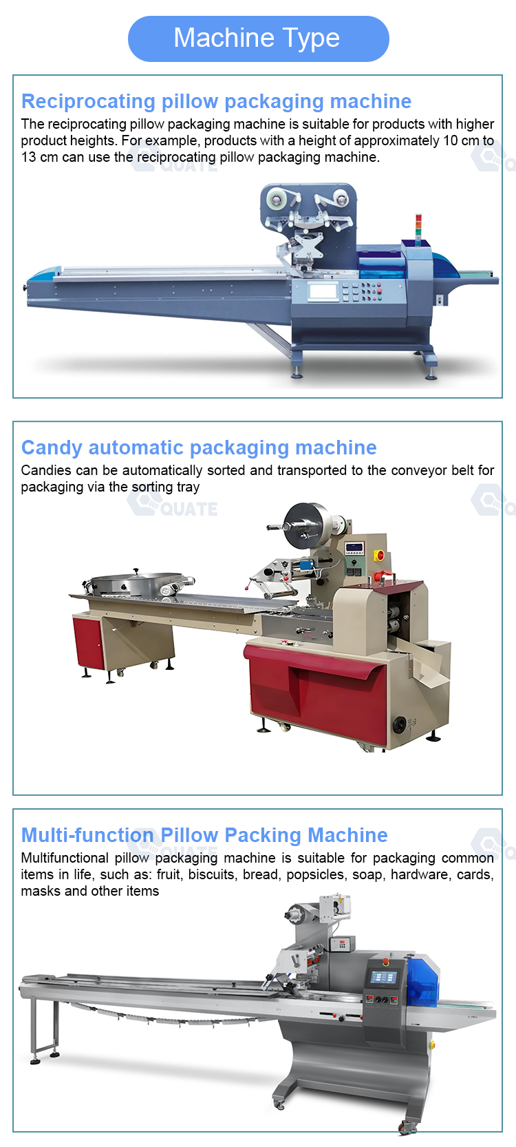 Pillow Type Packaging Machine for Food High Speed Biscuit Flow Wrapper Industrial Wrapper Pouch Packaging Machine Horizontal