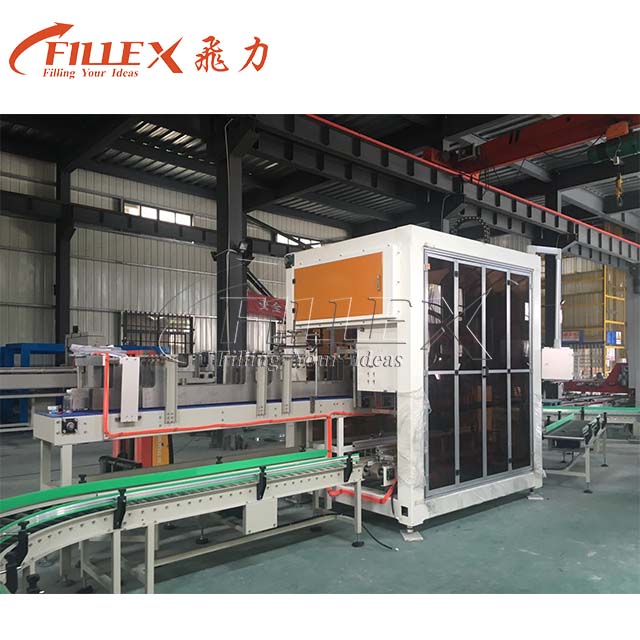 Full Automatic Online Pallet Wrapping Machine with Stretch Film Wrapping Shrinking Packing Machine