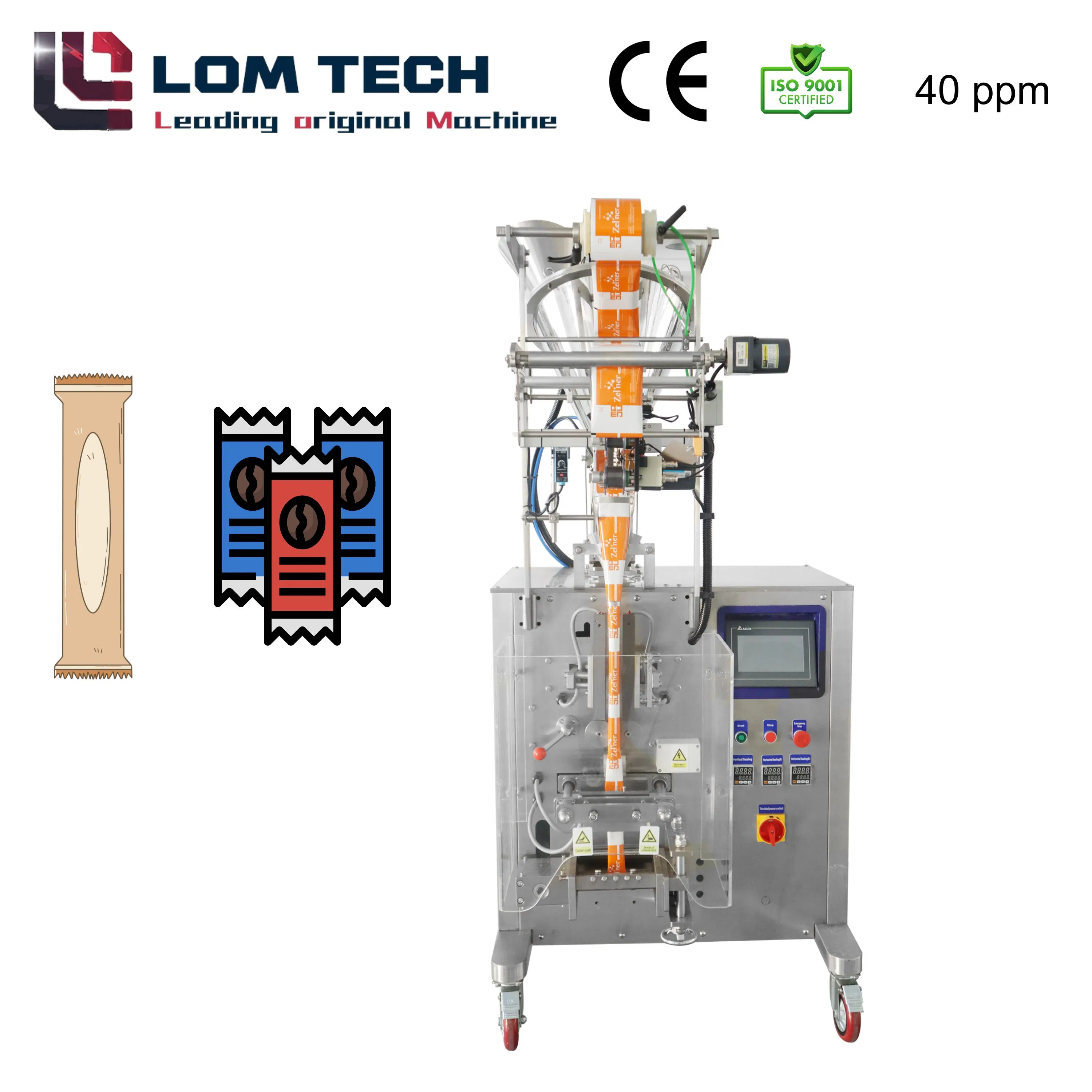 Advanced Multi-Lane Sachet Packaging System with PLC Control