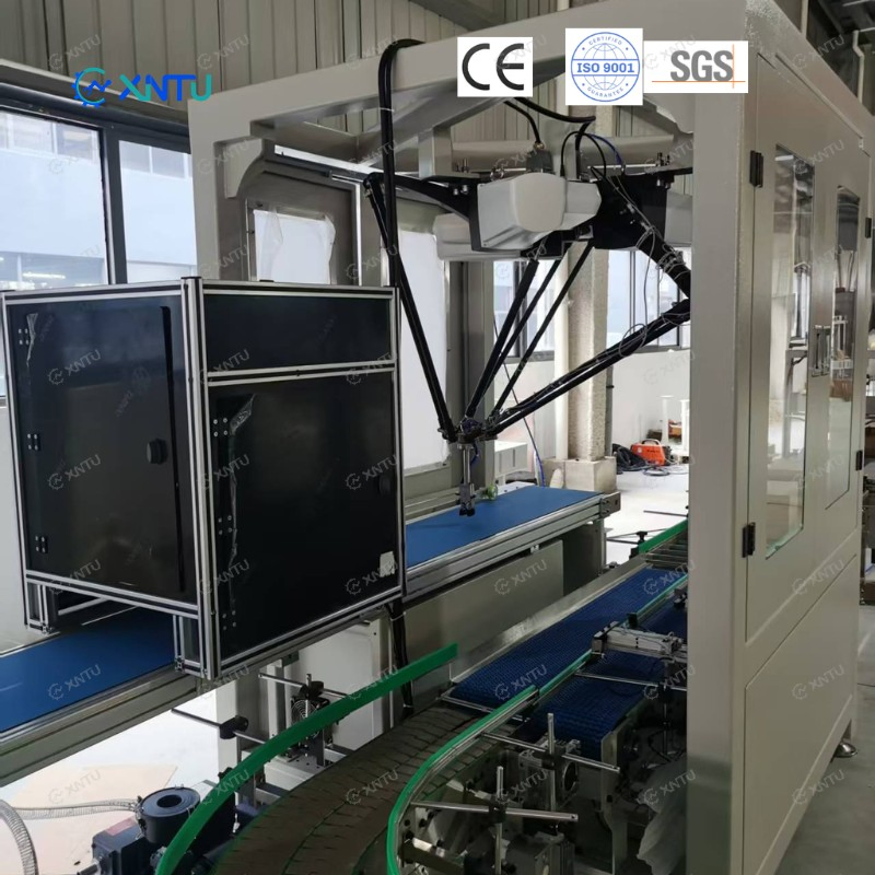 Delta Robot Tray Box Case Packer of Line Packaging System for Coffee Bag