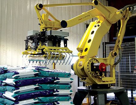 ABB Robot Arm Palletizer,25kg Bags Robot Palletizer Machine,robotic Bag Palletizing System