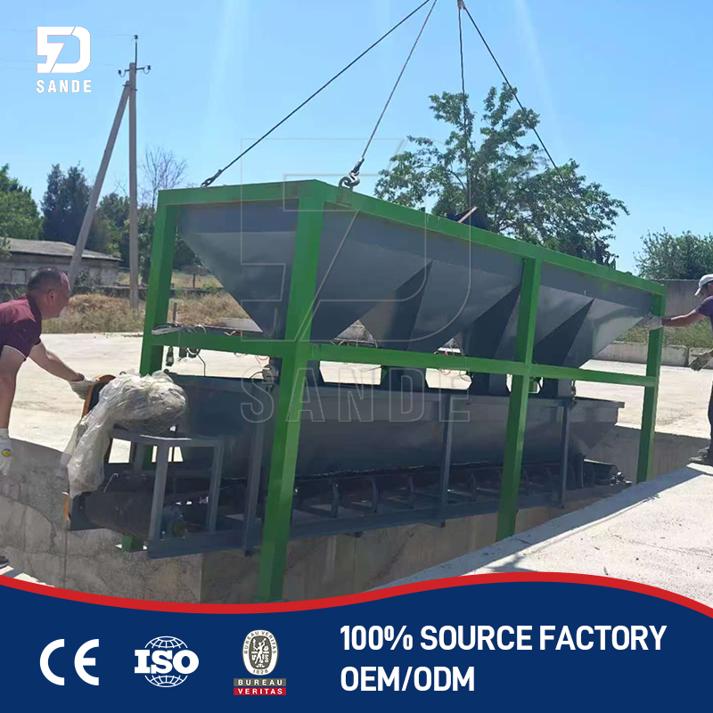 Adjustable Organic Compound Fertilizer Belt Conveyor Dynamic Automatic Weighing and Batching System