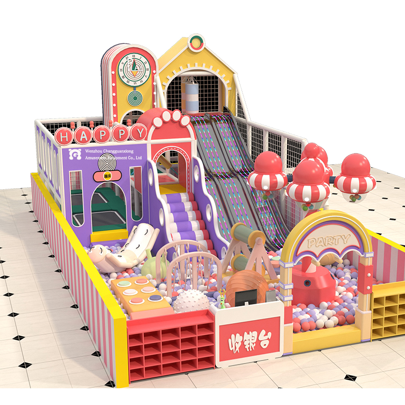 Cartoon Themed Naughty Castle Indoor Playground Soft Play Equipment Custom Character Design with Ball Pit &amp; Slide