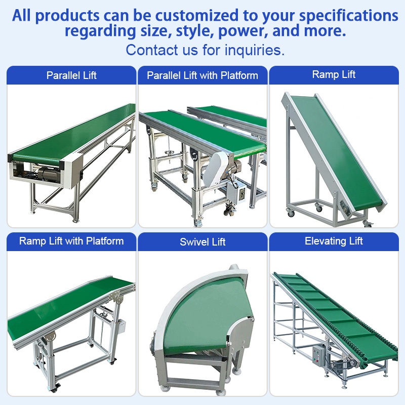 YiLing Industrial Packaging Conveyor Belt and PVC Belt with Electric Automatic Belt Conveyor Systems Customizable Sizes