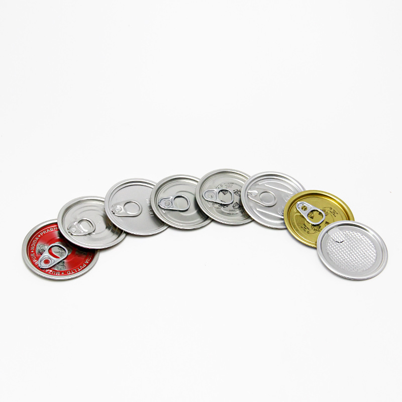 Customized Pressitin Aluminum Easy Open Ends Tin Can Packaging Cap